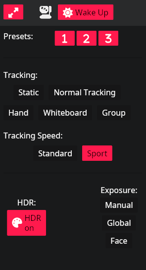 GUI of the current version
